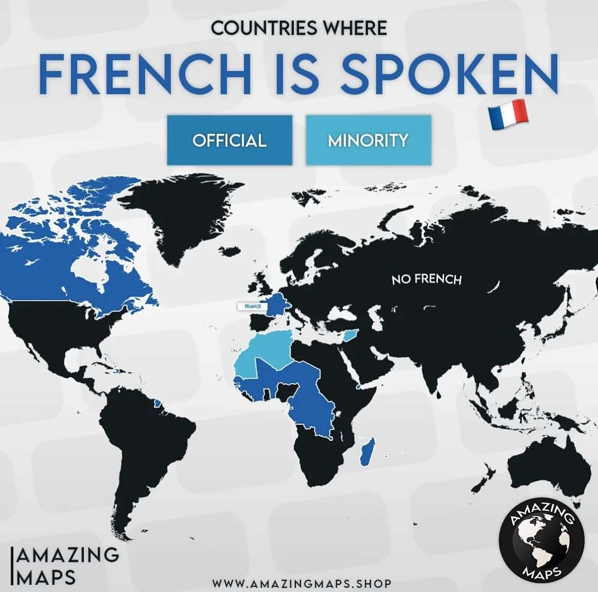 Countries where French is spoken